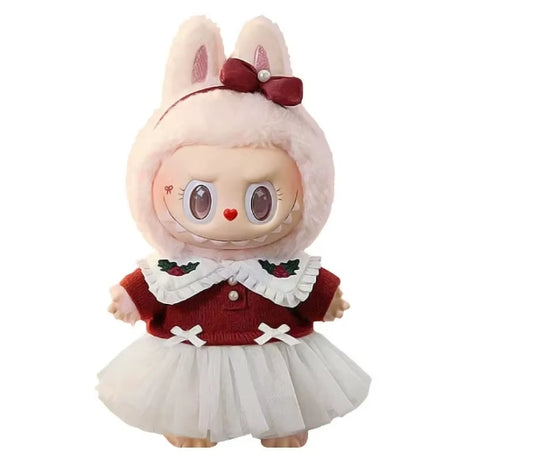 POP MART labubu Sparkling Fairy Tale Series MOKOKO Christmas Vinyl Plush Cute Fashion Doll 18cm